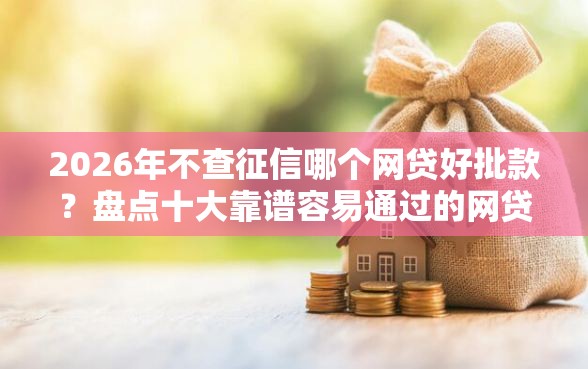 2026年不查征信哪个网贷好批款？盘点十大靠谱容易通过的网贷平台