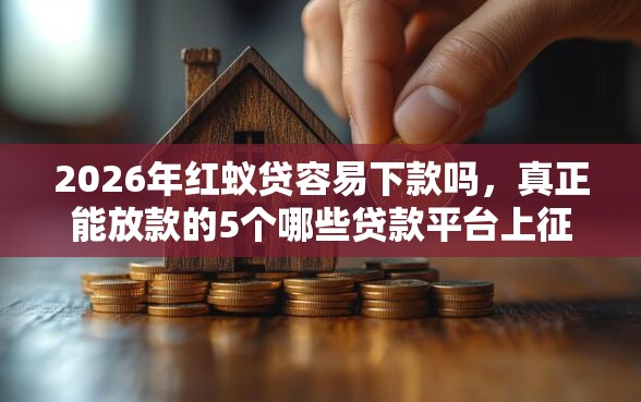 2026年红蚁贷容易下款吗，真正能放款的5个哪些贷款平台上征信推荐