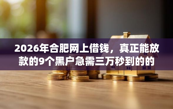 2026年合肥网上借钱，真正能放款的9个黑户急需三万秒到的的app推荐