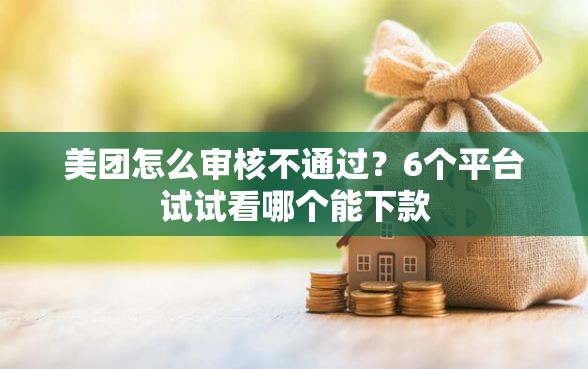 美团怎么审核不通过？6个平台试试看哪个能下款