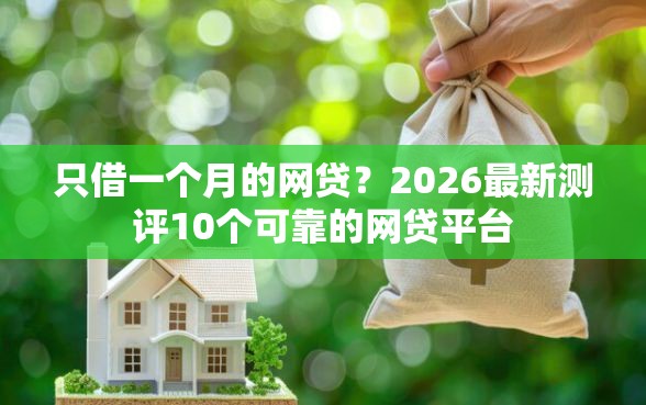 只借一个月的网贷？2026最新测评10个可靠的网贷平台
