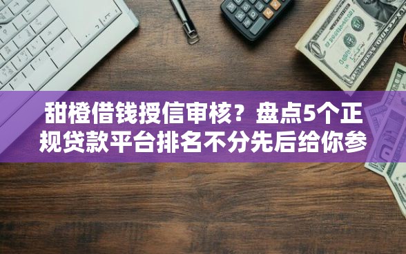 甜橙借钱授信审核？盘点5个正规贷款平台排名不分先后给你参考