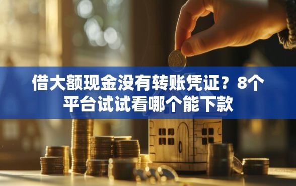 借大额现金没有转账凭证？8个平台试试看哪个能下款