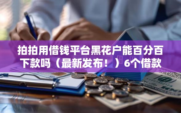 拍拍用借钱平台黑花户能百分百下款吗（最新发布！）6个借款平台夜间