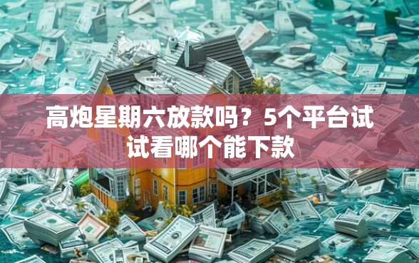 高炮星期六放款吗？5个平台试试看哪个能下款