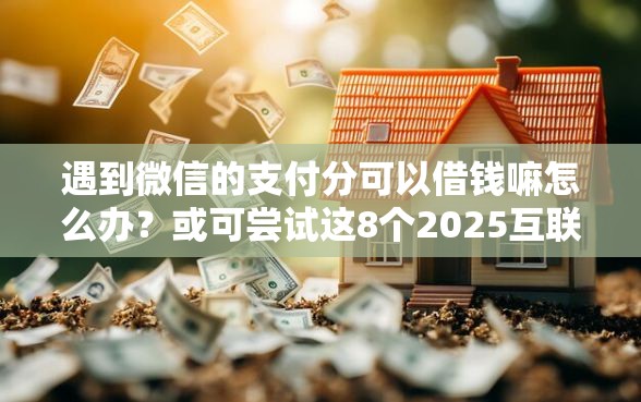 遇到微信的支付分可以借钱嘛怎么办？或可尝试这8个2025互联网正规持牌贷款平台