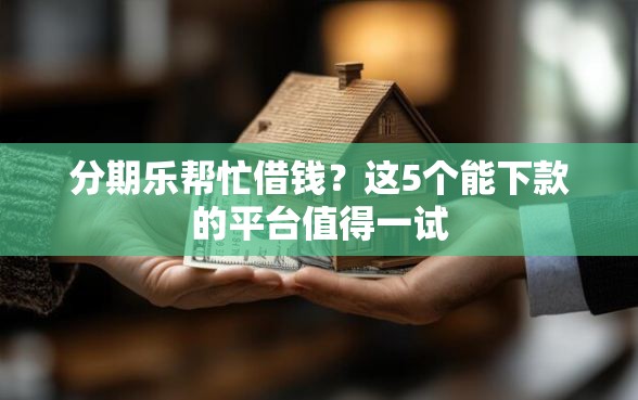 分期乐帮忙借钱？这5个能下款的平台值得一试