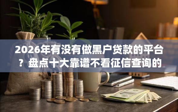 2026年有没有做黑户贷款的平台？盘点十大靠谱不看征信查询的app