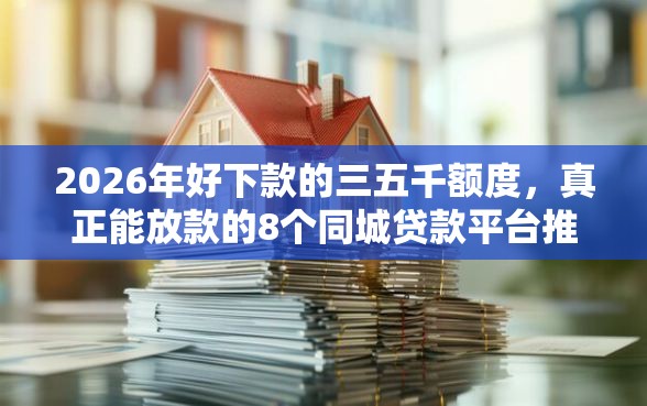 2026年好下款的三五千额度，真正能放款的8个同城贷款平台推荐