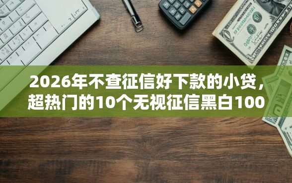 2026年不查征信好下款的小贷,超热门的10个无视征信黑白100%秒下网贷软件推荐 2026年不查征信好下款的小贷,超热门的10个无视征信黑白100%秒下网贷软件推荐
