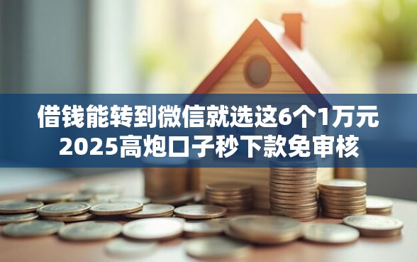 借钱能转到微信就选这6个1万元2025高炮口子秒下款免审核 借钱能转到微信就选这6个1万元2025高炮口子秒下款免审核