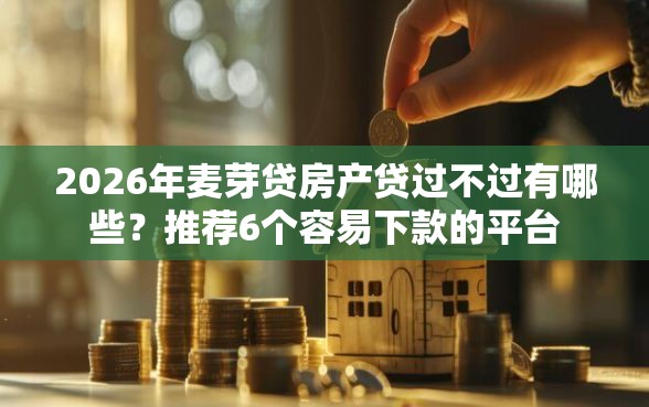 2026年麦芽贷房产贷过不过有哪些?推荐6个容易下款的平台 2026年麦芽贷房产贷过不过有哪些?推荐6个容易下款的平台