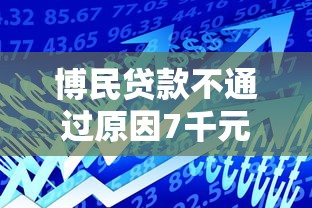 博民贷款不通过原因7千元无门槛本月借款平台力荐！分享小额网贷口子7千元无门槛借款