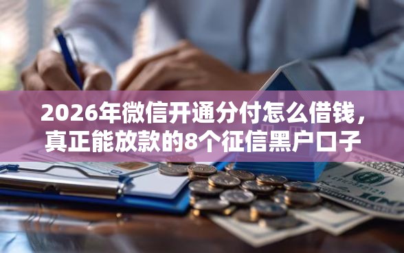 2026年微信开通分付怎么借钱，真正能放款的8个征信黑户口子能贷款推荐