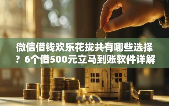 微信借钱欢乐花拢共有哪些选择？6个借500元立马到账软件详解