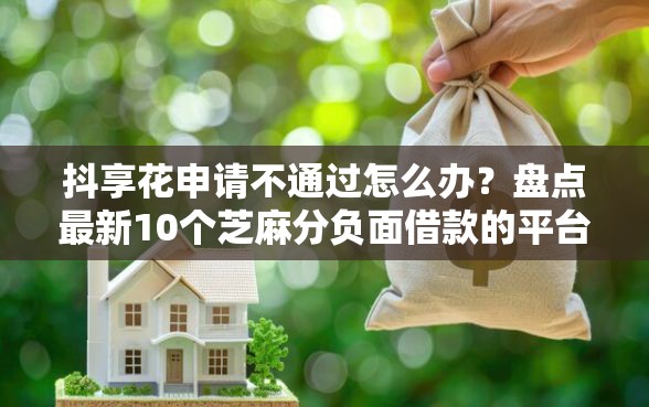 抖享花申请不通过怎么办？盘点最新10个芝麻分负面借款的平台