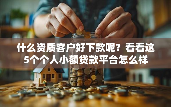 什么资质客户好下款呢?看看这5个个人小额贷款平台怎么样 什么资质客户好下款呢?看看这5个个人小额贷款平台怎么样