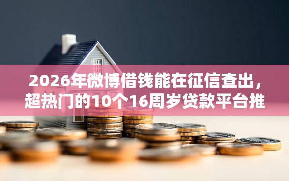 2026年微博借钱能在征信查出，超热门的10个16周岁贷款平台推荐