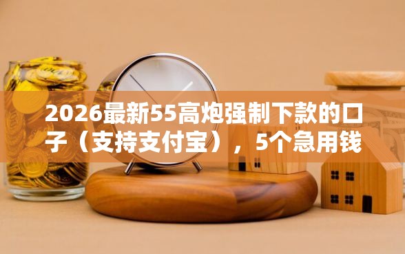 2026最新55高炮强制下款的口子（支持支付宝），5个急用钱5000快审快贷无需征信口子无私分享