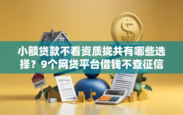 小额贷款不看资质拢共有哪些选择？9个网贷平台借钱不查征信详解