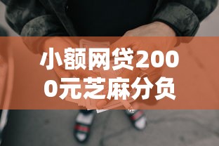 小额网贷2000元芝麻分负面借款的口子，好期待看不看征信的7个平台介绍
