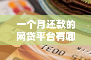 一个月还款的网贷平台有哪些？分享6个网贷平台借款好审批