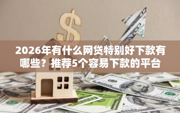 2026年有什么网贷特别好下款有哪些？推荐5个容易下款的平台