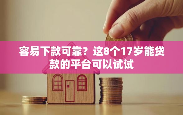 容易下款可靠？这8个17岁能贷款的平台可以试试