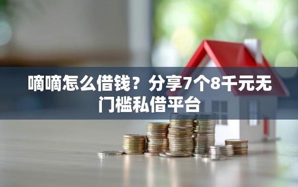 嘀嘀怎么借钱？分享7个8千元无门槛私借平台