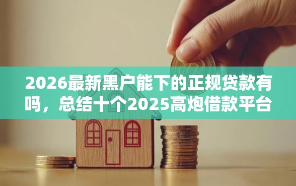 2026最新黑户能下的正规贷款有吗，总结十个2025高炮借款平台黑口子链接！