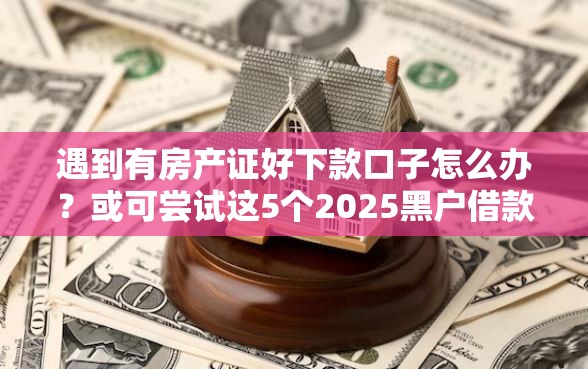 遇到有房产证好下款口子怎么办？或可尝试这5个2025黑户借款必下口子