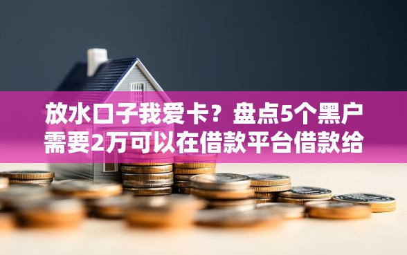 放水口子我爱卡？盘点5个黑户需要2万可以在借款平台借款给你参考