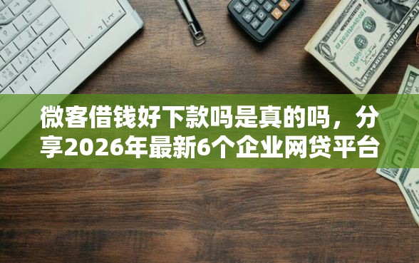 微客借钱好下款吗是真的吗,分享2026年最新6个企业网贷平台 微客借钱好下款吗是真的吗,分享2026年最新6个企业网贷平台