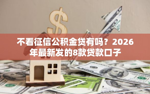 不看征信公积金贷有吗?2026年最新发的8款贷款口子 不看征信公积金贷有吗?2026年最新发的8款贷款口子