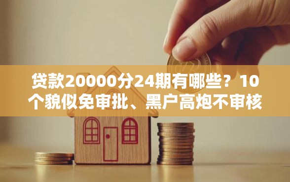 贷款20000分24期有哪些？10个貌似免审批、黑户高炮不审核的口子合集