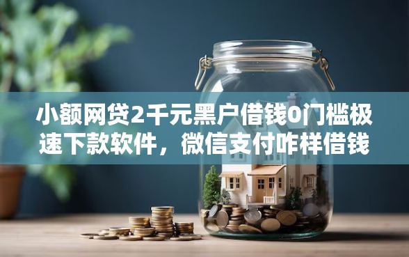 小额网贷2千元黑户借钱0门槛极速下款软件，微信支付咋样借钱的的8个平台介绍