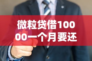 微粒贷借10000一个月要还多少?8个平台试试看哪个能下款 微粒贷借10000一个月要还多少?8个平台试试看哪个能下款