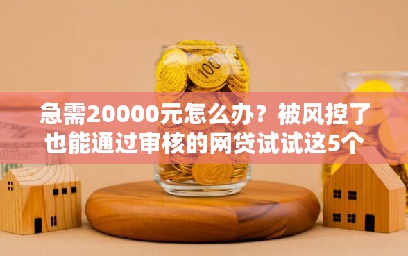 急需20000元怎么办？被风控了也能通过审核的网贷试试这5个无门槛平台