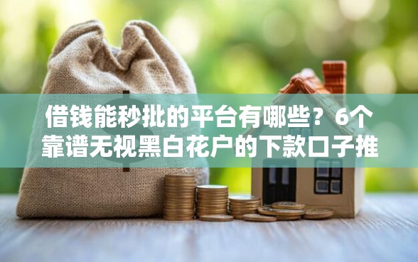 借钱能秒批的平台有哪些？6个靠谱无视黑白花户的下款口子推荐