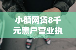 小额网贷8千元黑户营业执照贷款app口子，无视风控秒下贷款口子2025的6个平台介绍