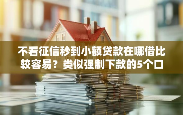 不看征信秒到小额贷款在哪借比较容易?类似强制下款的5个口子参考 不看征信秒到小额贷款在哪借比较容易?类似强制下款的5个口子参考