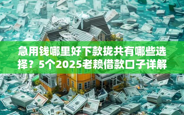 急用钱哪里好下款拢共有哪些选择？5个2025老赖借款口子详解