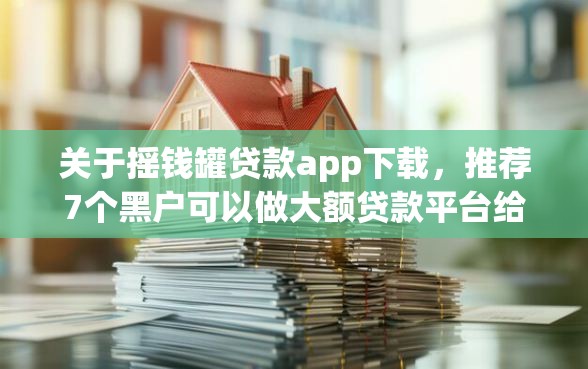 关于摇钱罐贷款app下载，推荐7个黑户可以做大额贷款平台给你
