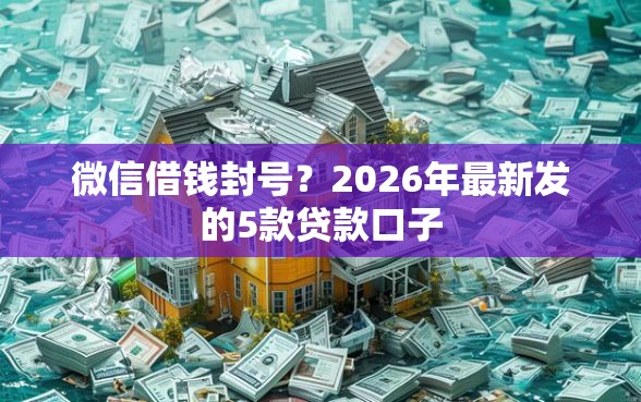 微信借钱封号？2026年最新发的5款贷款口子