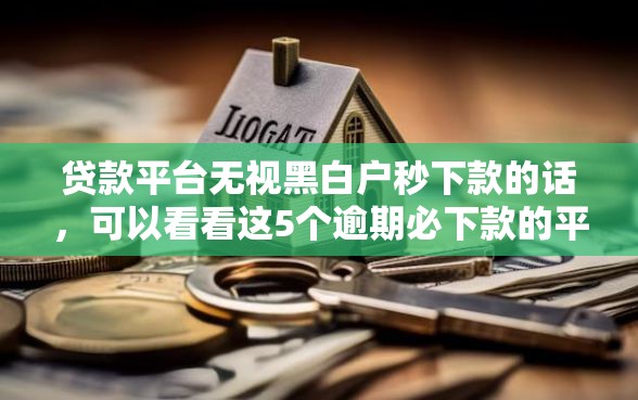 贷款平台无视黑白户秒下款的话，可以看看这5个逾期必下款的平台