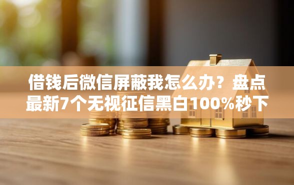 借钱后微信屏蔽我怎么办？盘点最新7个无视征信黑白100%秒下平台