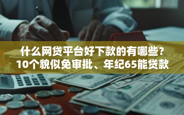 什么网贷平台好下款的有哪些？10个貌似免审批、年纪65能贷款的平台合集