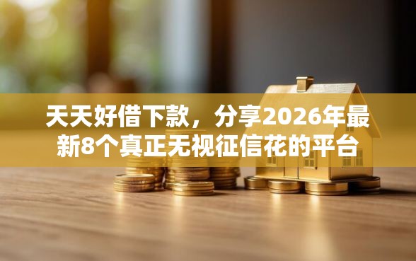 天天好借下款，分享2026年最新8个真正无视征信花的平台