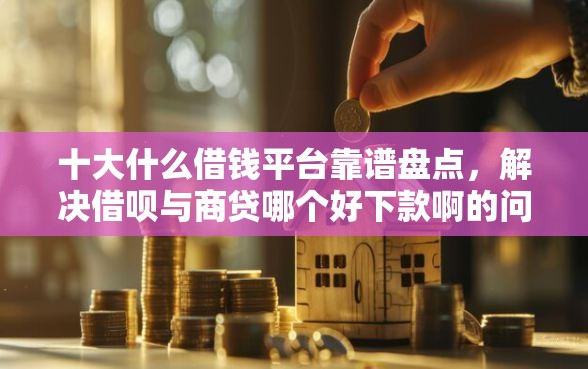 十大什么借钱平台靠谱盘点，解决借呗与商贷哪个好下款啊的问题