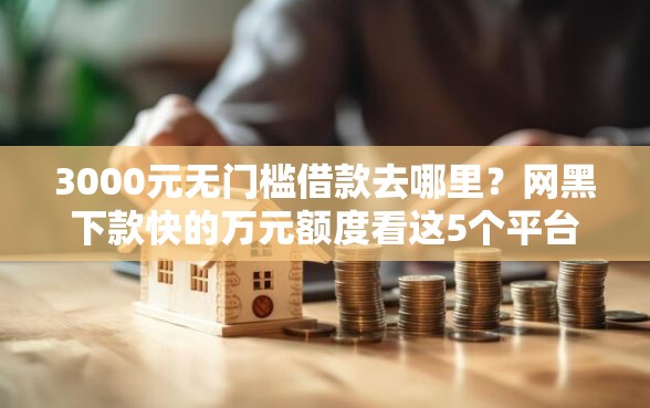 3000元无门槛借款去哪里？网黑下款快的万元额度看这5个平台